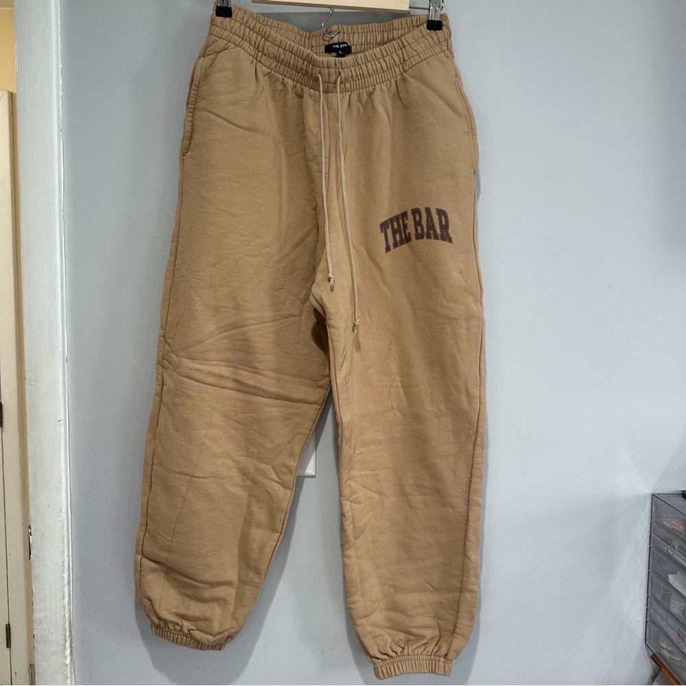 The Bar Tan Brown Sweatpants Size Large